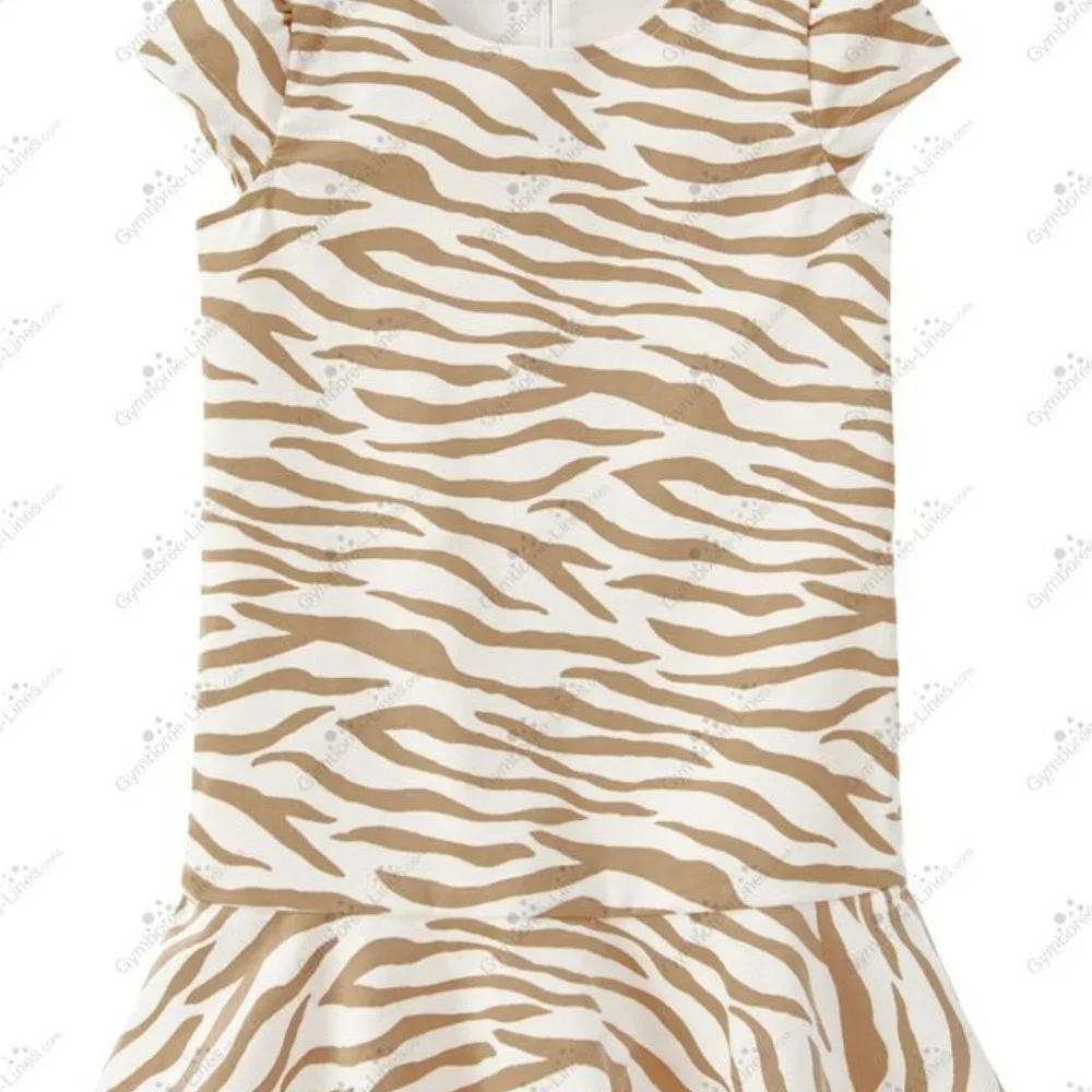 Gymboree Velveteen Right Meow Tiger Stripe Dress - NWT Size 7
